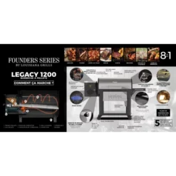 Barbecue à Pellets LG1200FL Legacy LOUISIANA -Cuisine Gril Boutique barbecue a pellets lg1200fl louisiana 5