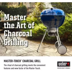 Barbecue Charbon Master-Touch Gbs 5750 - Ocean Blue - WEBER -Cuisine Gril Boutique barbecue charbon master touch gbs 5750 57 cm ocean blue 2