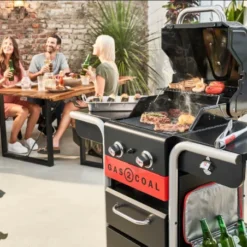 Barbecue Hybride Gaz & Charbon Gas2Coal 2.0 2 Brûleurs -Cuisine Gril Boutique barbecue hybride gaz charbon gas2coal 20 2 bruleurs 2