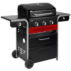 Barbecue Hybride Gaz & Charbon Gas2Coal 330 2.0 3 Brûleurs -Cuisine Gril Boutique barbecue hybride gaz charbon gas2coal 20 3 bruleurs 4