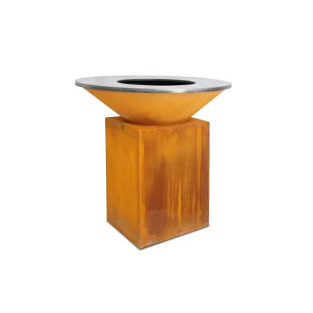 Brasero OFYR Classic 100 Plancha Acier Corten Pied 75cm 3 Brasero OFYR Classic 100 Plancha Acier Corten Pied 75cm