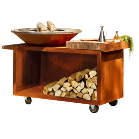 Brasero OFYR Island 100 Pro Bois Teck 3 Brasero OFYR Island 100 Pro Bois Teck