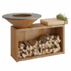 Brasero OFYR Island 85 Bois Teck -Cuisine Gril Boutique brasero ofyr island 85 bois teck