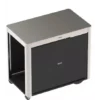 Desserte Achille Acier & Inox Avec Rideaux & Roulettes - ENO 1 Desserte Achille Acier & Inox Avec Rideaux & Roulettes - ENO -Cuisine Gril Boutique desserte acier inox achille avec roulettes eno