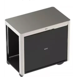 Desserte Achille Acier & Inox Avec Rideaux & Roulettes - ENO