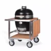 Barbecue Ceramique Kamado MONOLITH Pro 2.0 Noir Sur Chariot Buggy -Cuisine Gril Boutique pack barbecue ceramique monolith pro 20 noir sur chariot buggy tablettes