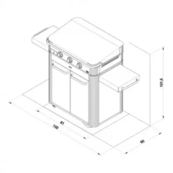 Combo Plancha Enosign Gaz 80 Inox 2023 Avec Capot Inox - ENO 14 Combo Plancha Enosign Gaz 80 Inox 2023 Avec Capot Inox - ENO -Cuisine Gril Boutique pack combo plancha enosign gaz 80 inox 5