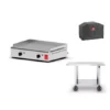 Pack Plancha Gaz PLANET Alfa 600 + Chariot Smart + Housse -Cuisine Gril Boutique pack plancha gaz planet alfa 600 chariot smart housse