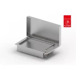 Plancha Gaz Encastrable Inox Oasi 80 Cm Plaque Lisse + Couvercle - PLANET