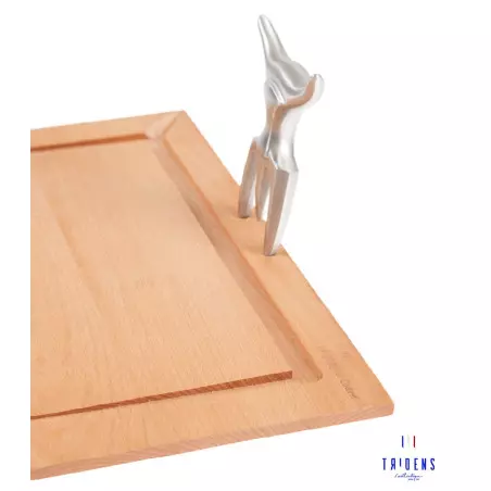 Planche à Découper Avec Fourchette Inox Brossé - TRIDENS By CHABRET 4 Planche à Découper Avec Fourchette Inox Brossé - TRIDENS By CHABRET – Image 2