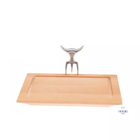 Planche à Découper Avec Fourchette Inox Brossé - TRIDENS By CHABRET 3 Planche à Découper Avec Fourchette Inox Brossé - TRIDENS By CHABRET