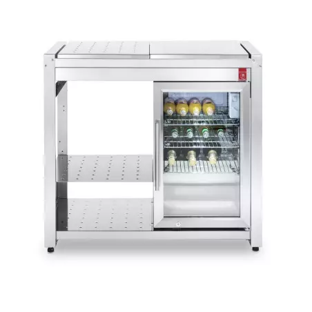 Table Oasi 97 Ice Avec Réfrigérateur D'Extérieur - Plancha PLANET 3 Table Oasi 97 Ice Avec Réfrigérateur D'Extérieur - Plancha PLANET